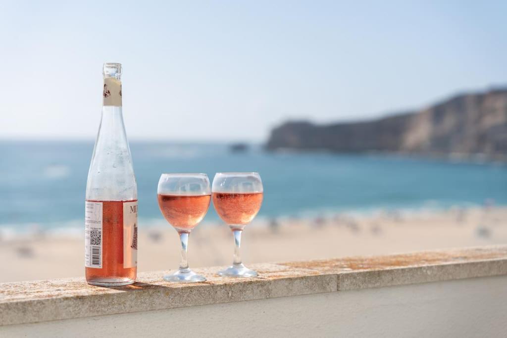 Sunset Terrace - Beachfront Apartment With Private Parking Nazare Luaran gambar